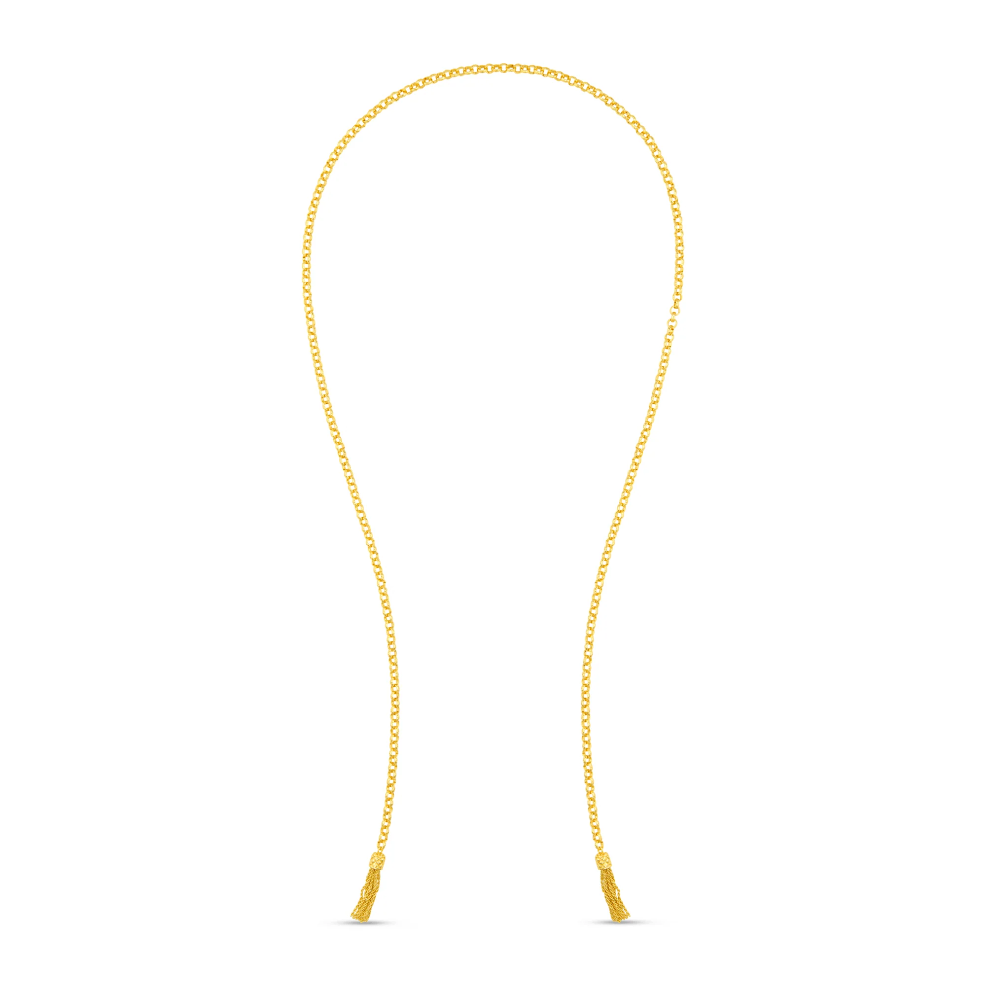 Chain & Tassel Wraparound Necklace - Image 3
