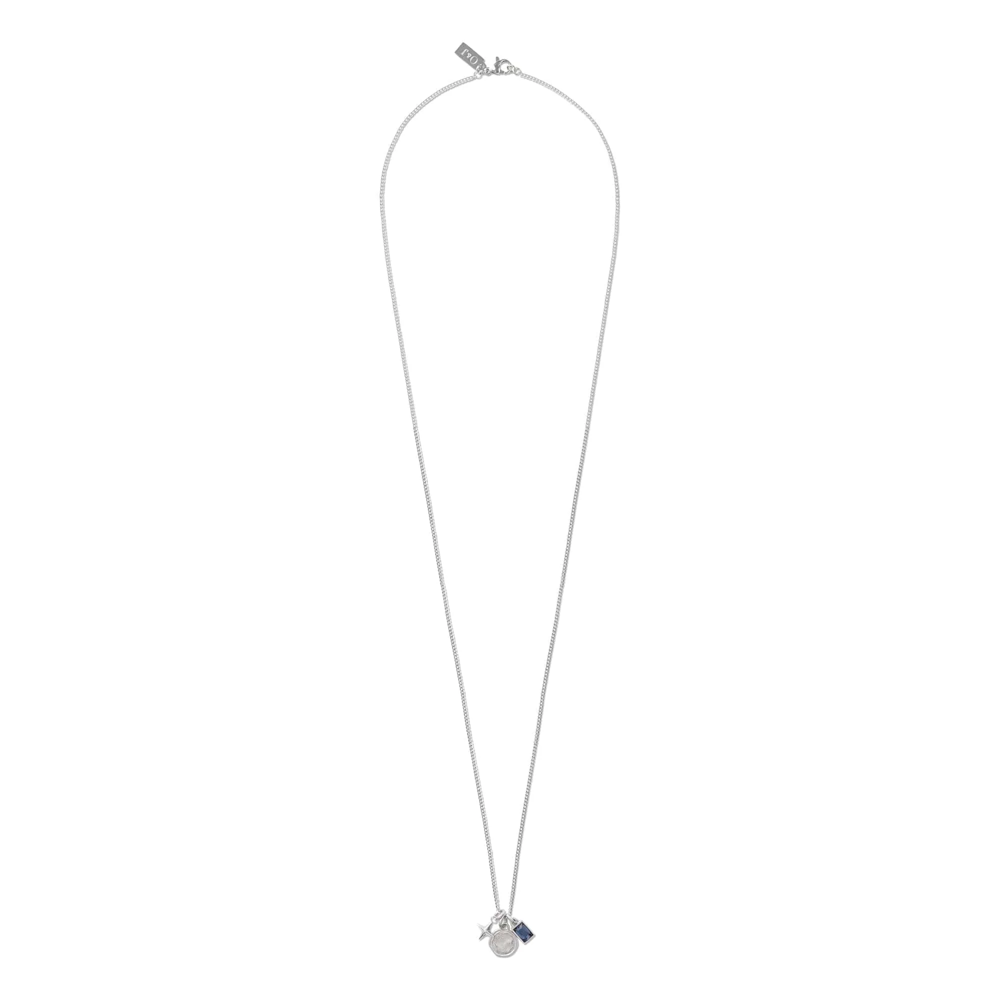 Coin & Crystal Cluster Necklace - Image 3