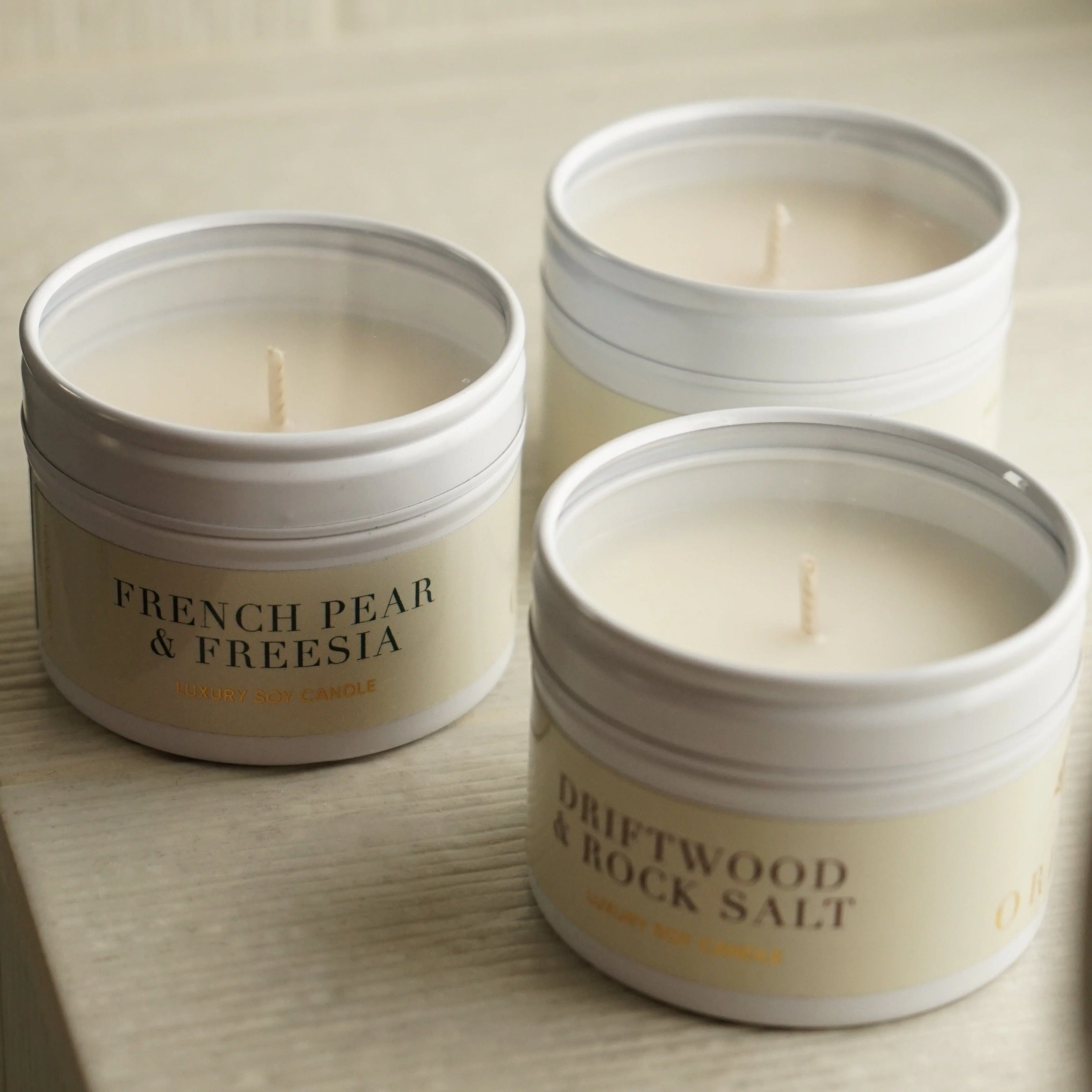 Driftwood & Rock Salt Tin Candle - Image 3