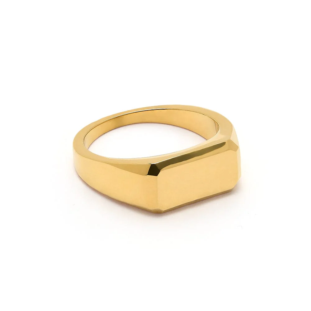 Faceted Rectangle Ring
