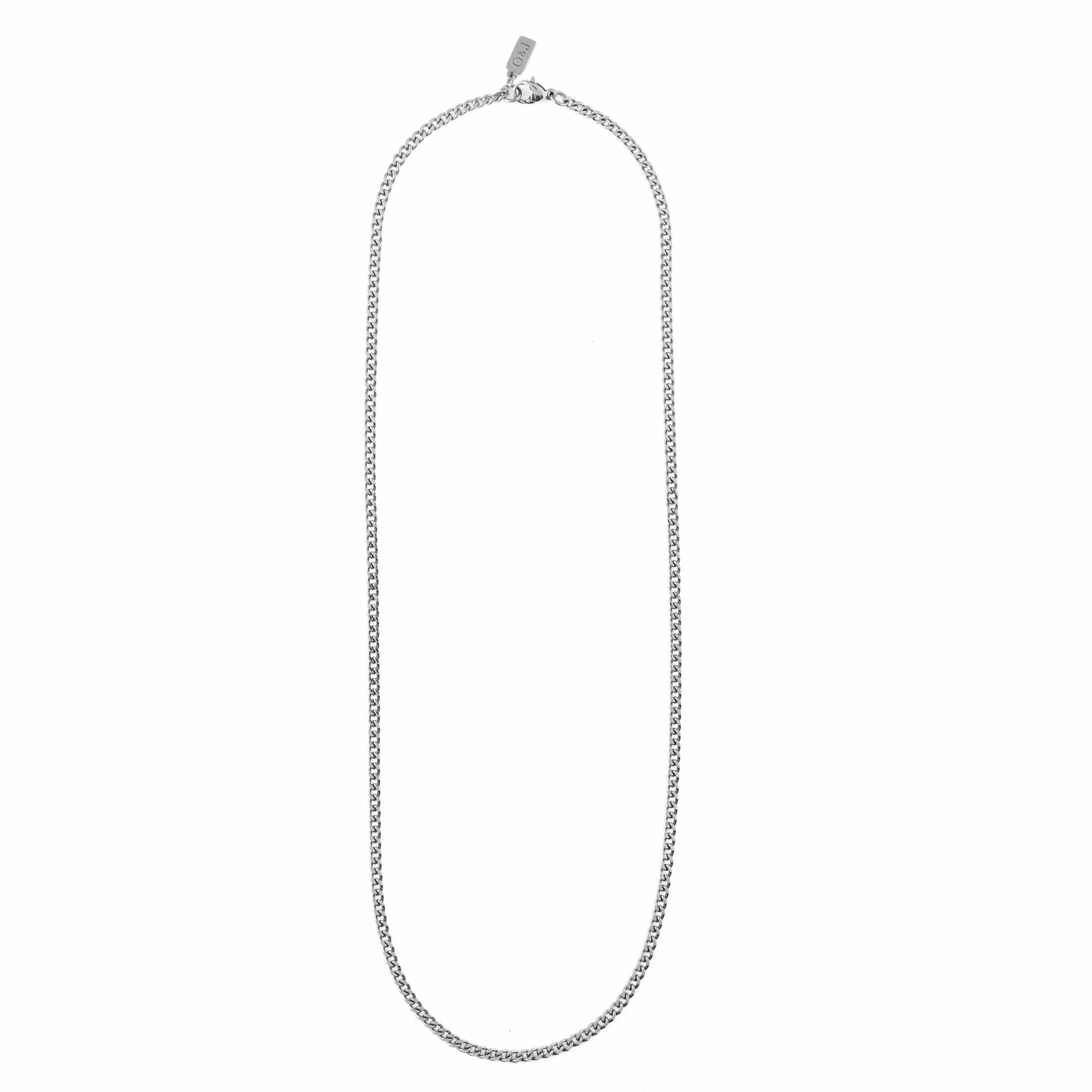 Fine Curb Chain Necklace - Silver - Image 3