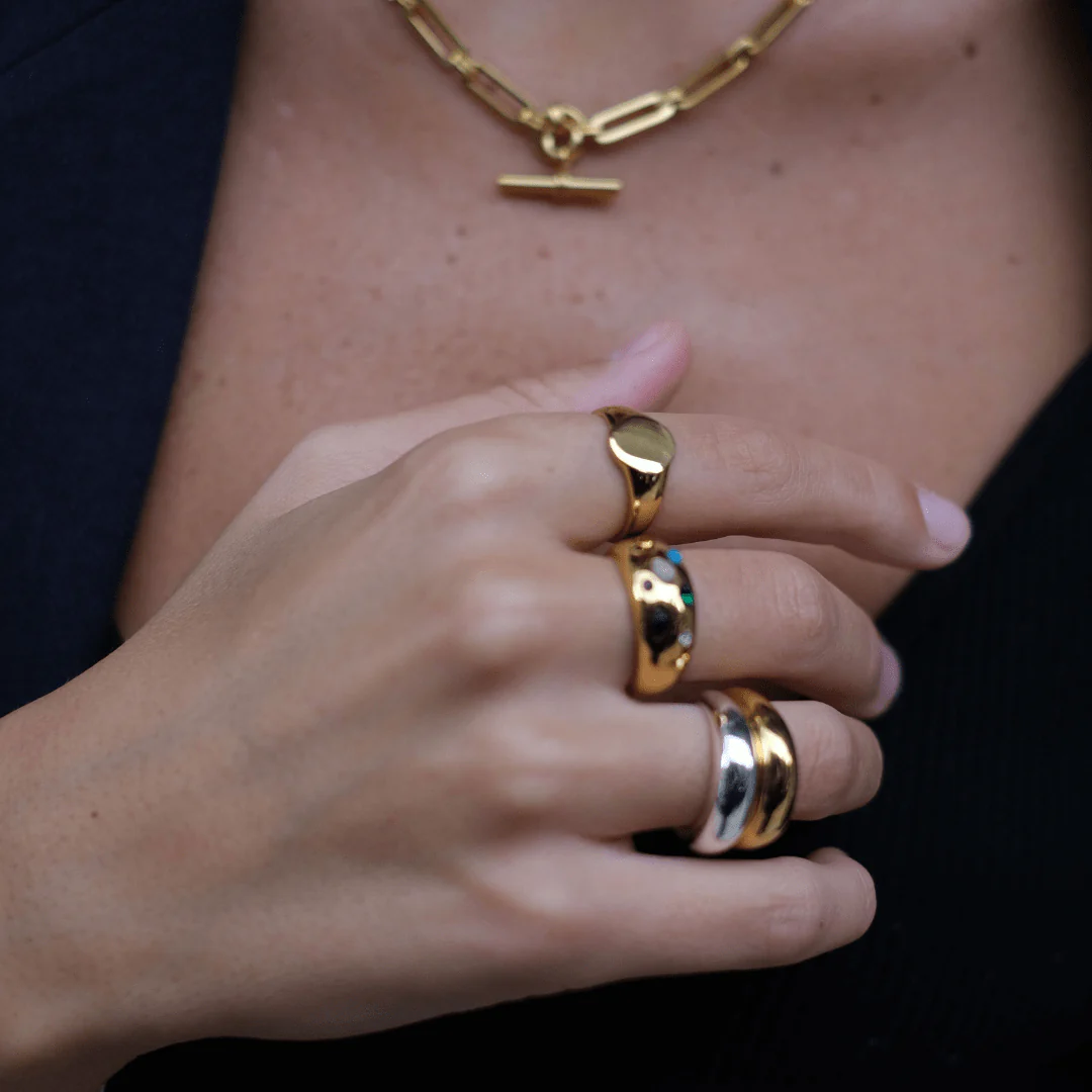 LUXE Domed Ring - Silver - Image 3