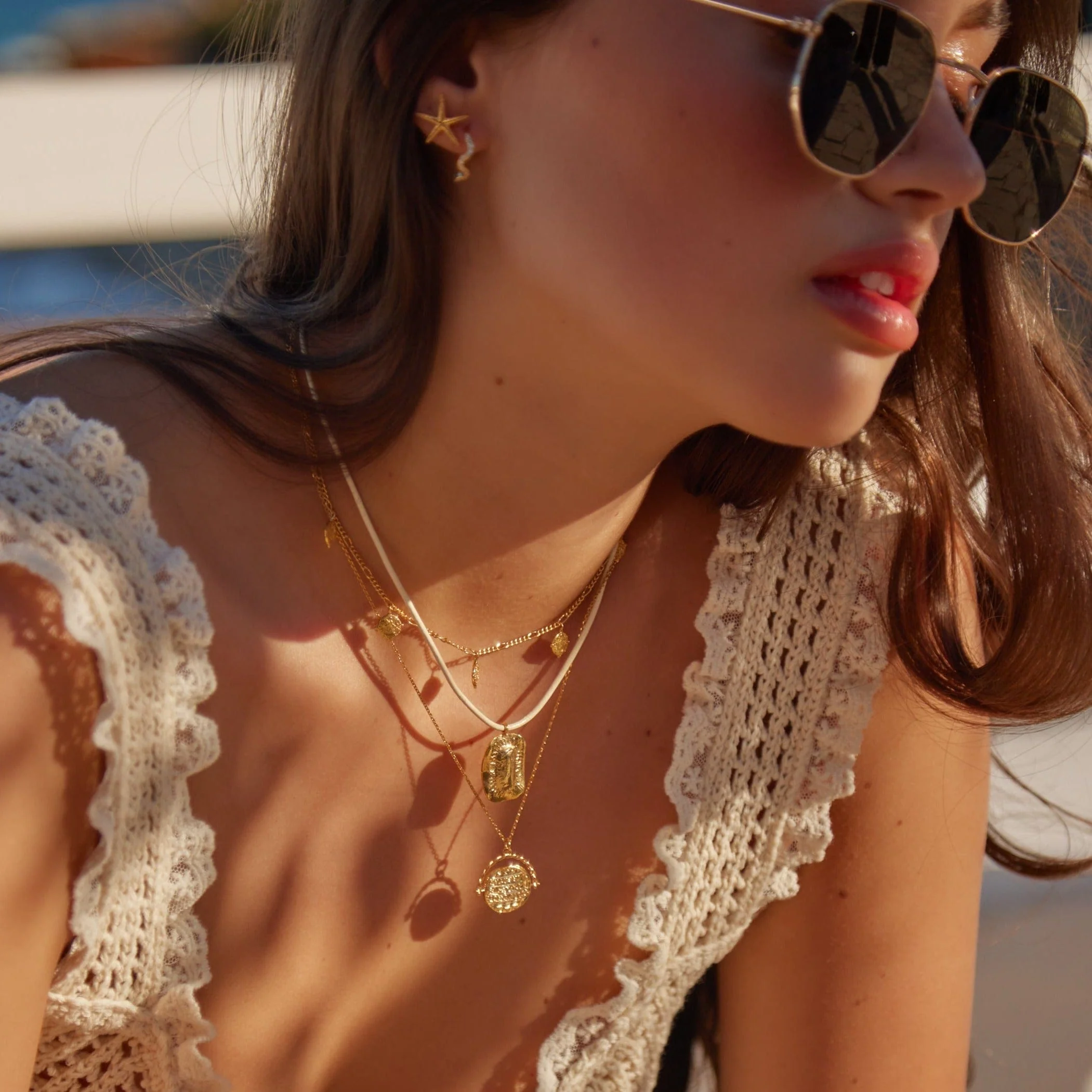 Coin Spinner Necklace - Gold - Image 4