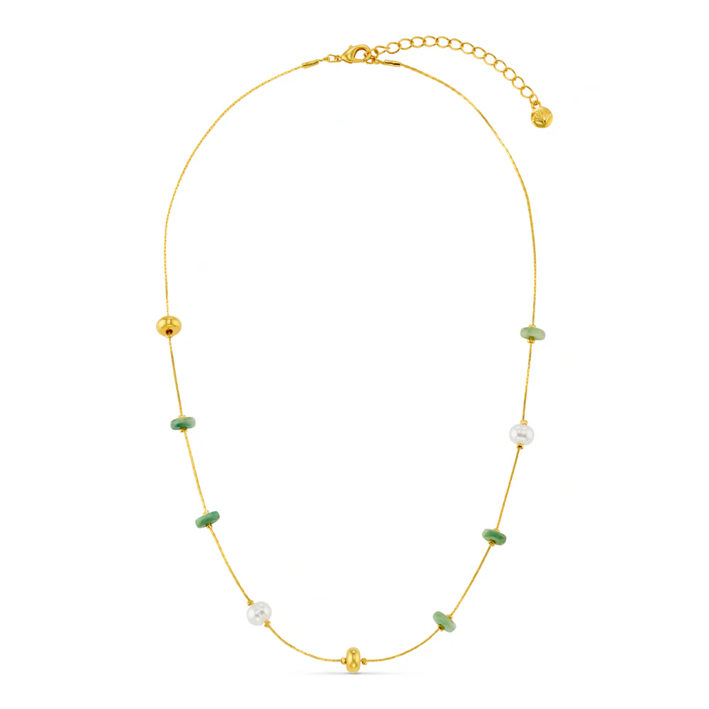 Mixed Bead & Pearl Fine Necklace - Image 4