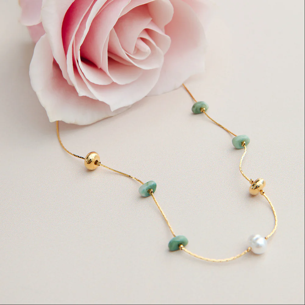 Mixed Bead & Pearl Fine Necklace - Image 5