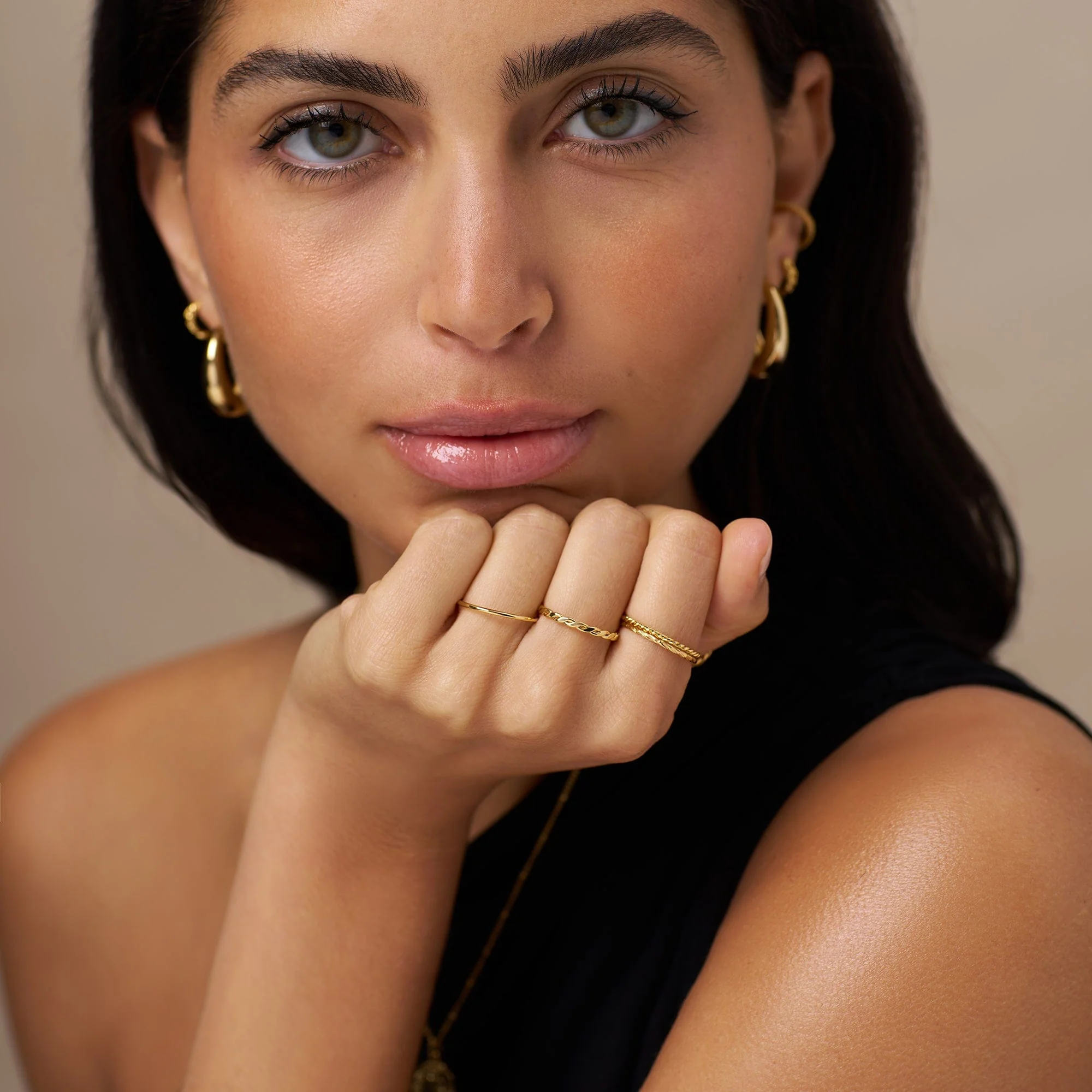 Multi Stack Ring Set - Gold - Image 3