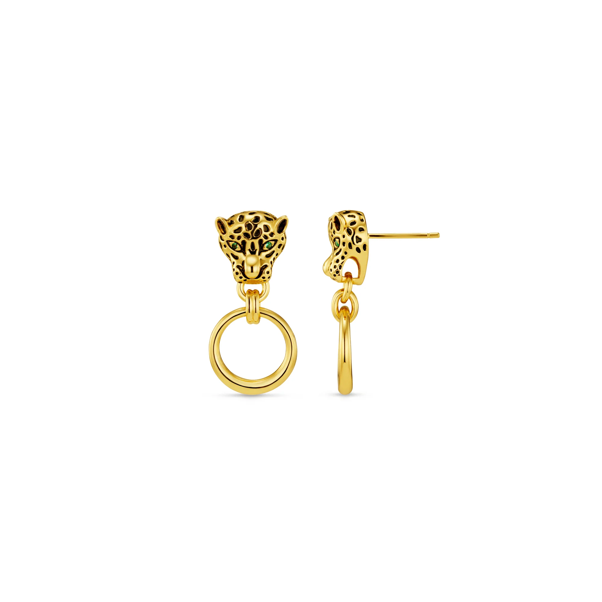 Panther Doorknocker Earrings