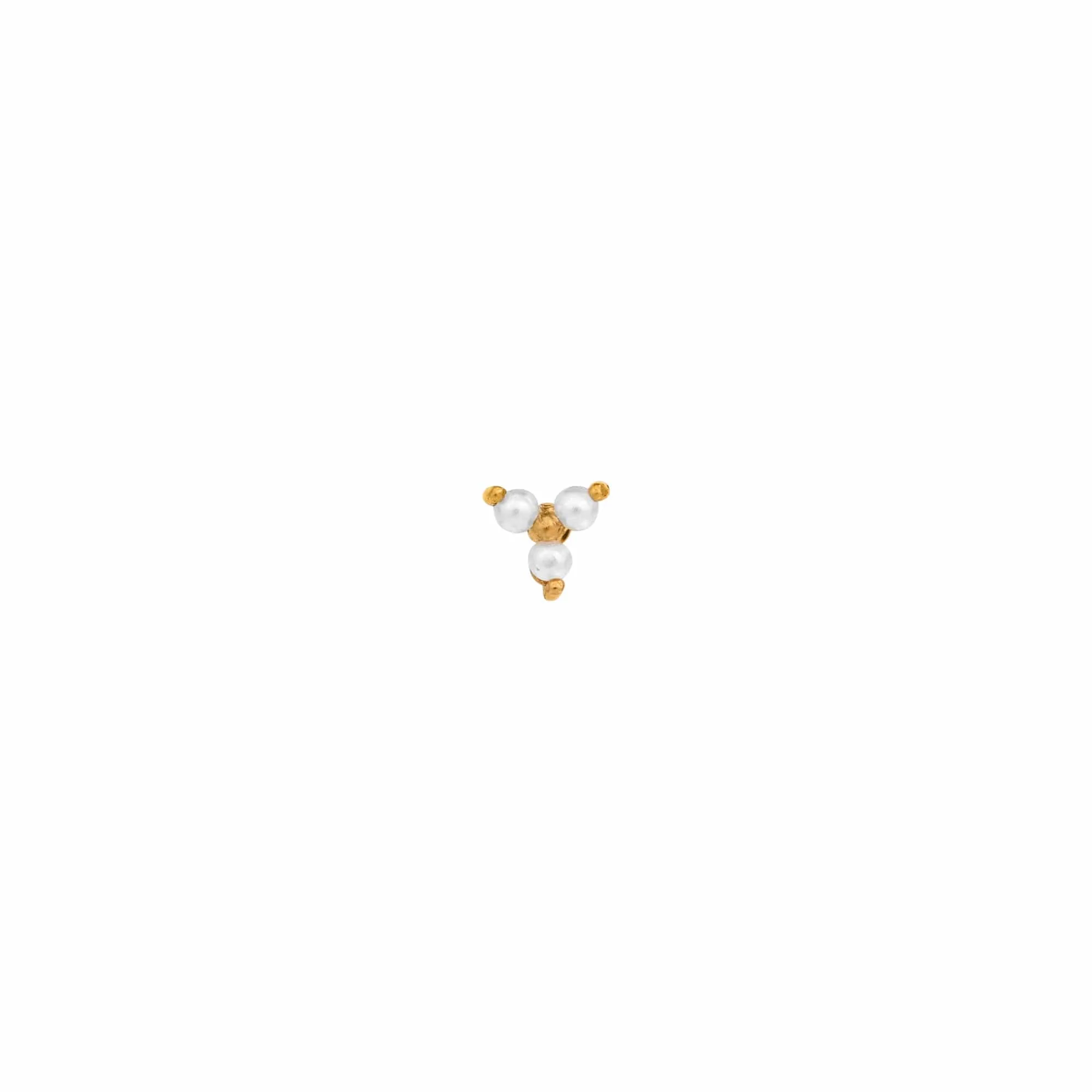 Pearl Trinity Cluster Labret Stud - Image 3