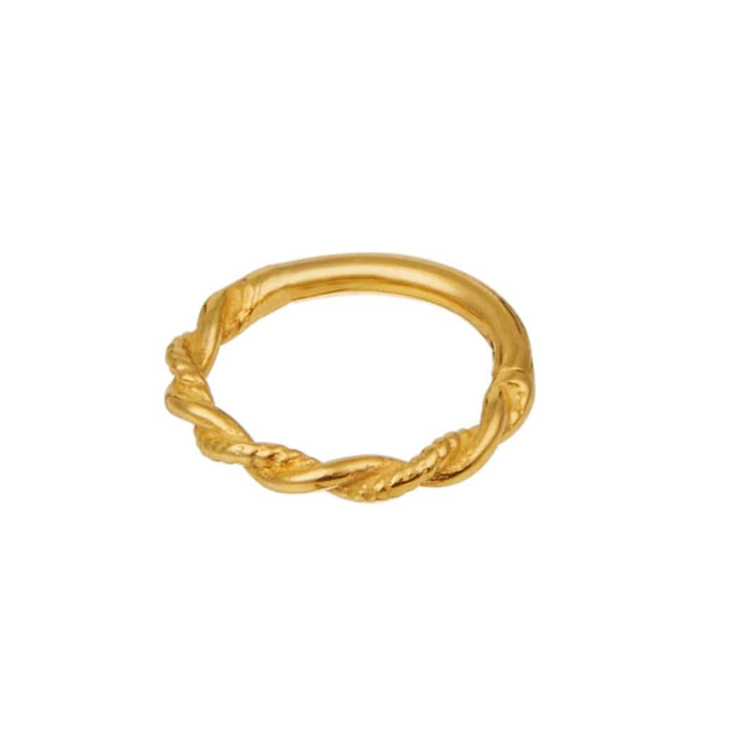 Rope Twist Clicker Hoop 8mm - Gold