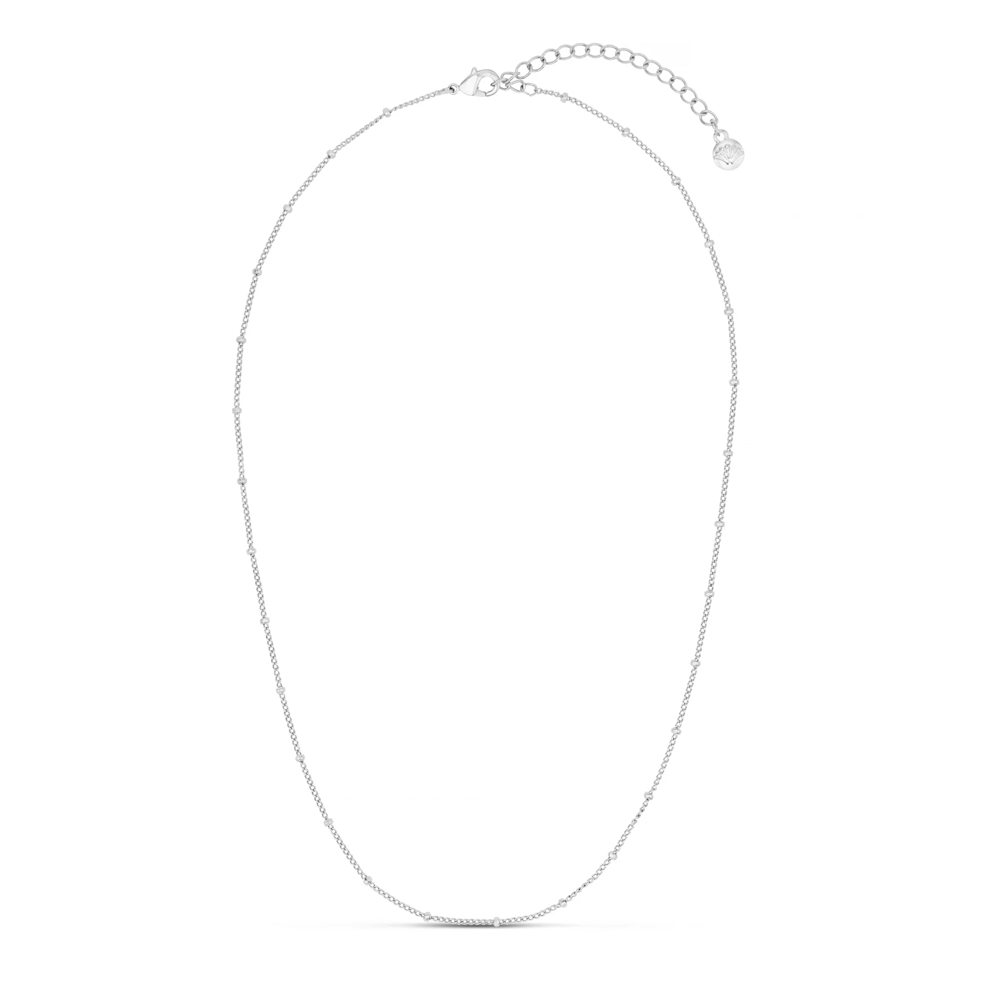 Satellite Chain Silver Necklace - Short - Image 4