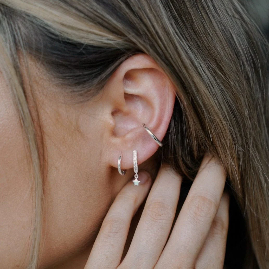 Simple Ear Cuff - Silver - Image 3