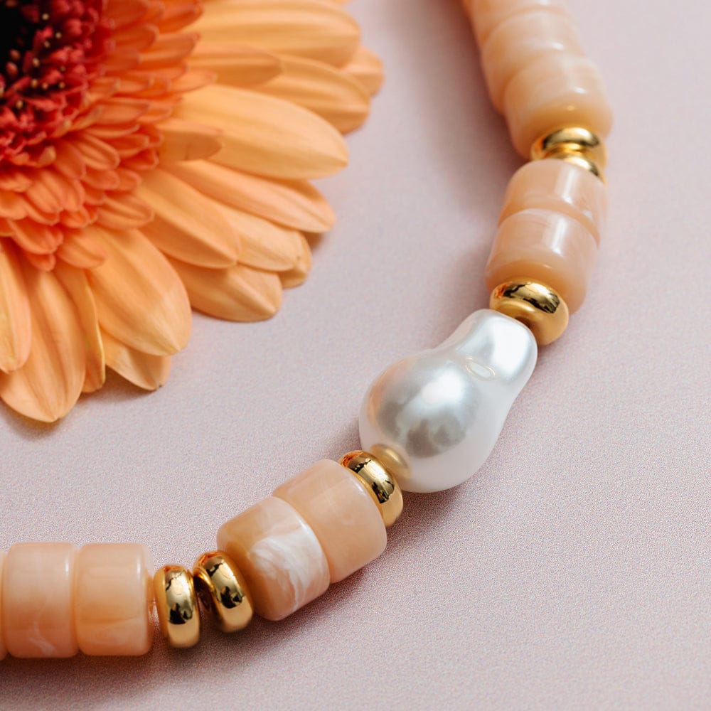 Statement Pearl & Bead Necklace - Image 4